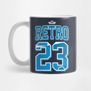 retro 23 marina blue sneaker art Mug